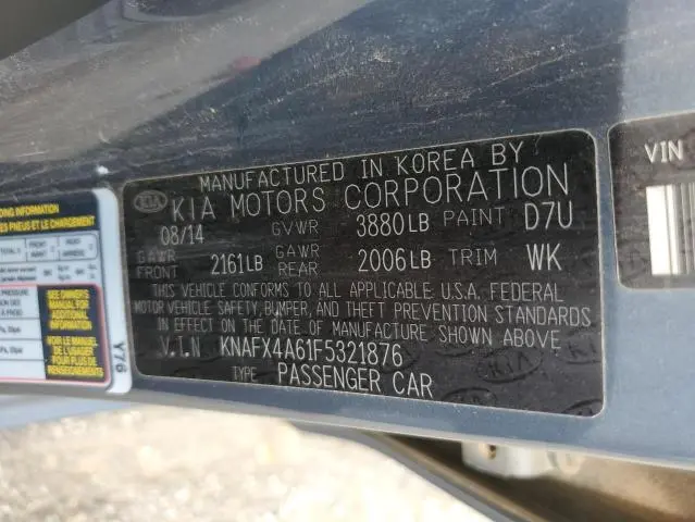 2015 KIA FORTE LX  