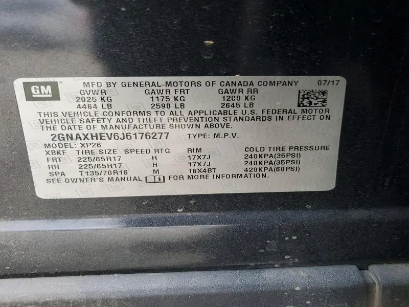 2018 CHEVROLET EQUINOX LS  