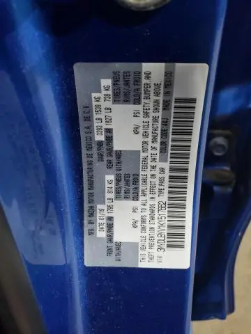 2019 TOYOTA YARIS L  