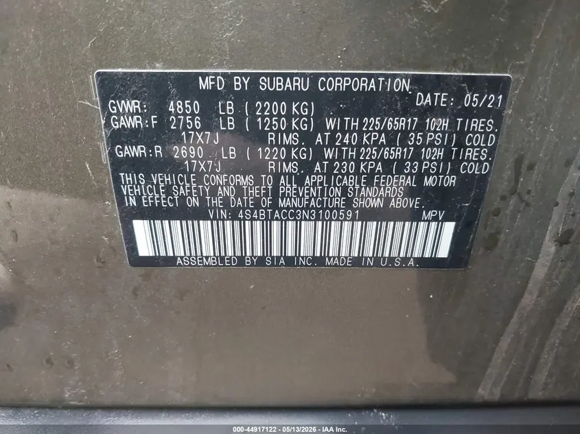 2022 SUBARU OUTBACK PREMIUM