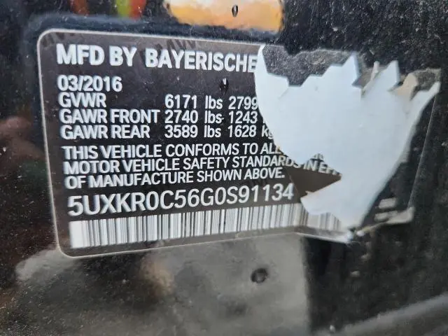 2016 BMW X5 XDRIVE35I  