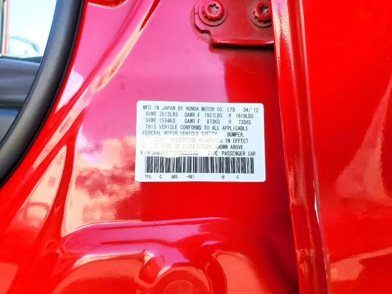 2012 HONDA FIT   