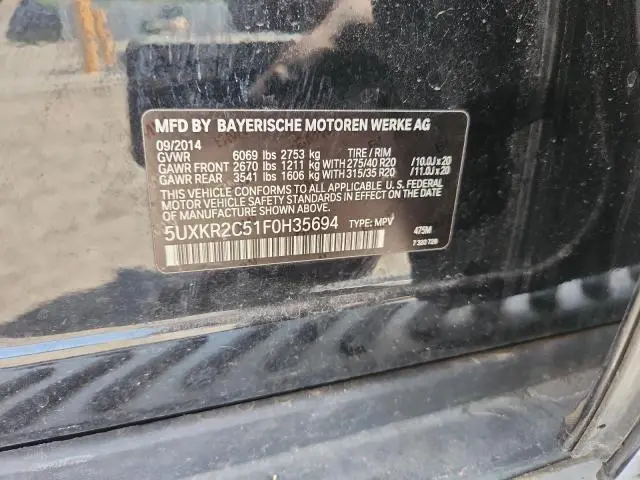 2015 BMW X5 SDRIVE35I  