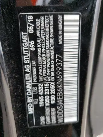 2019 MERCEDES-BENZ CLA 250  