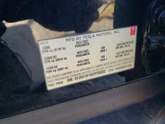2014 TESLA MODEL S   
