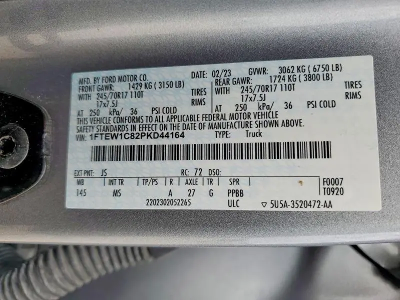 2023 FORD F150 SUPERCREW  