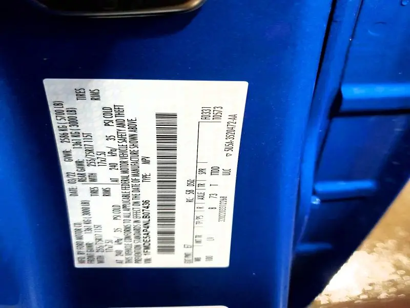 2022 FORD BRONCO BASE  