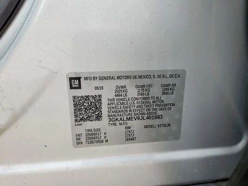 2018 GMC TERRAIN SLE  