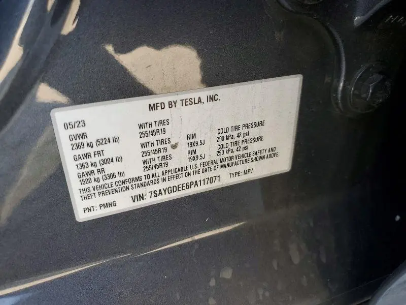 2023 TESLA MODEL Y   