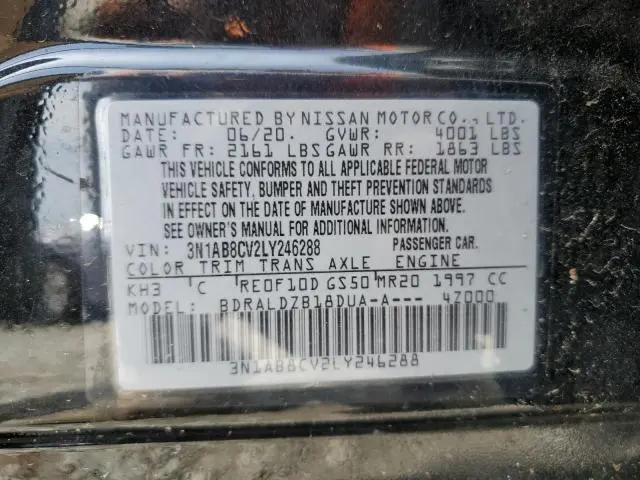 2020 NISSAN SENTRA SV  