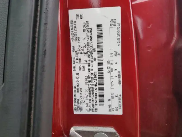 2017 FORD ESCAPE SE  