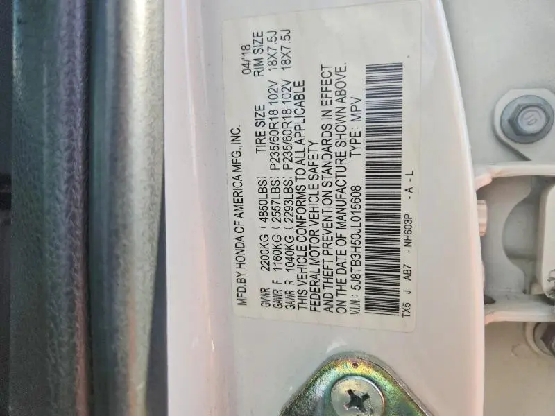 2018 ACURA RDX TECHNOLOGY  