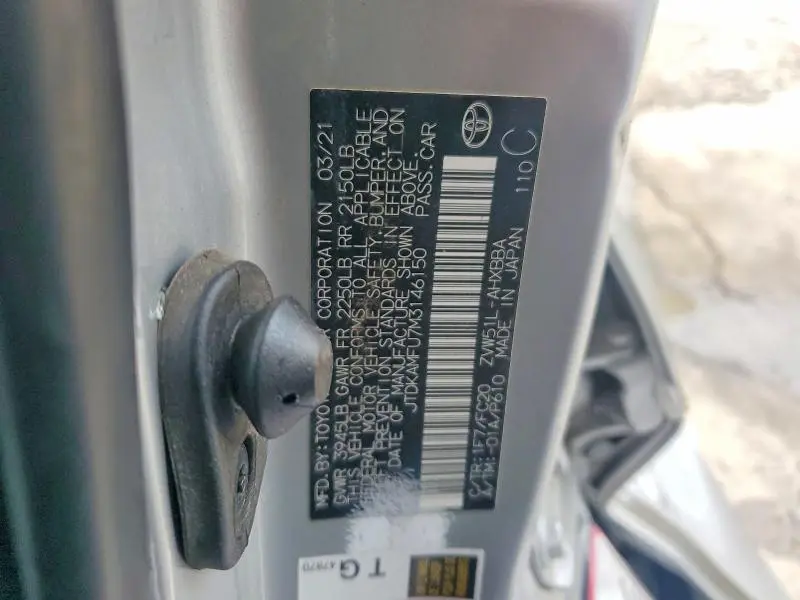 2021 TOYOTA PRIUS L ECO  