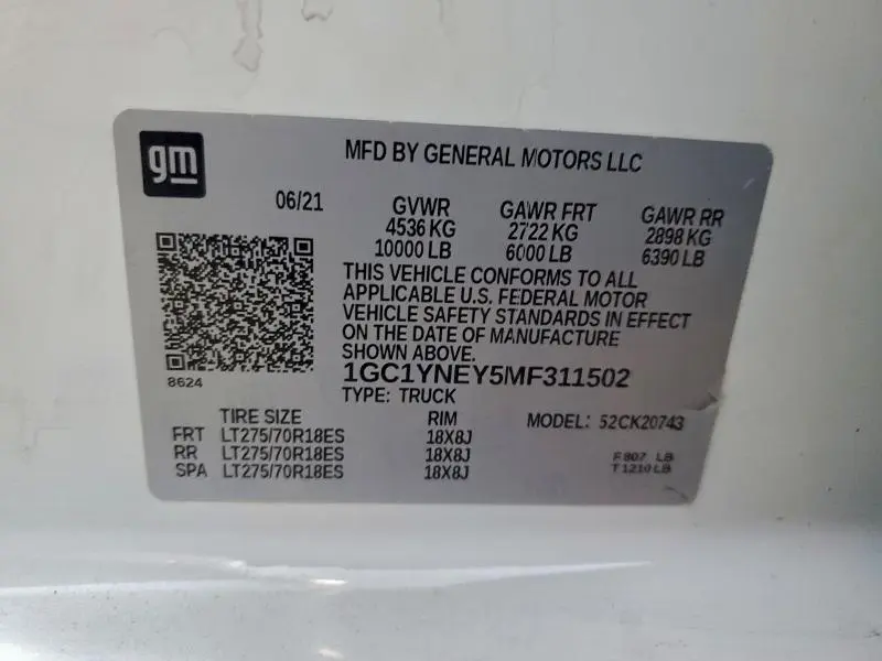 2021 CHEVROLET SILVERADO K2500 HEAVY DUTY LT  