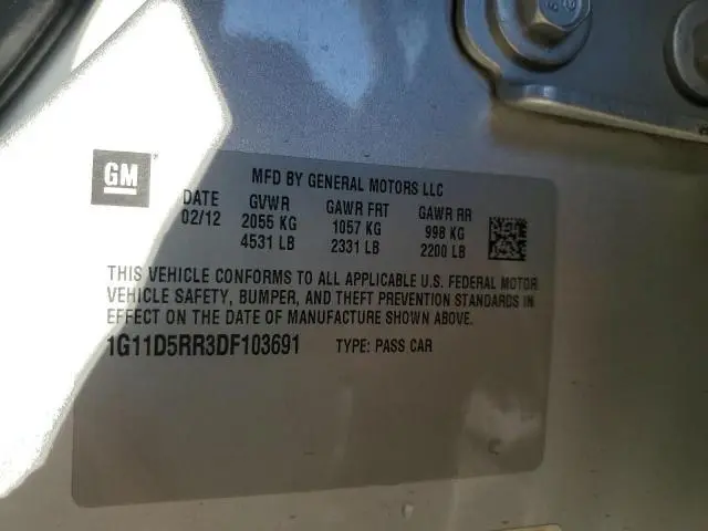 2013 CHEVROLET MALIBU 1LT  