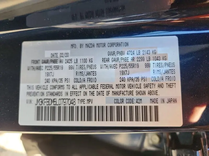 2020 MAZDA CX-5 GRAND TOURING  