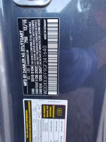 2016 MERCEDES-BENZ E 400  