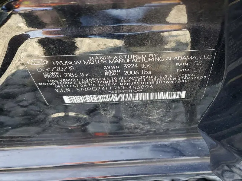 2019 HYUNDAI ELANTRA SE  