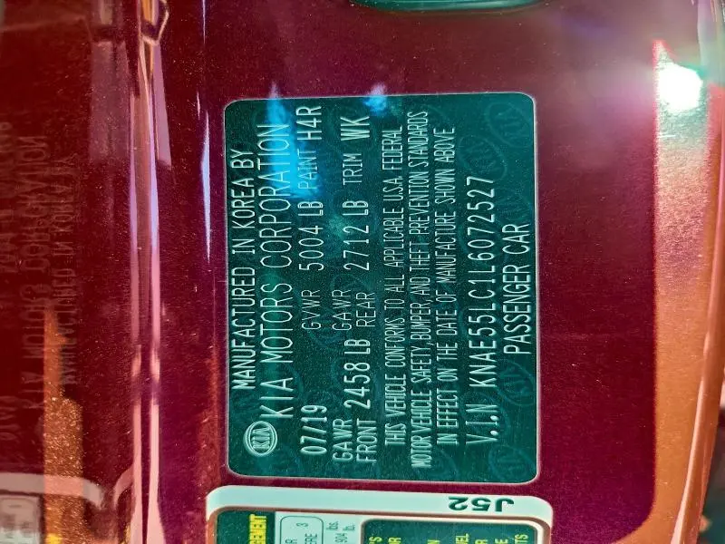 2020 KIA STINGER GT2  