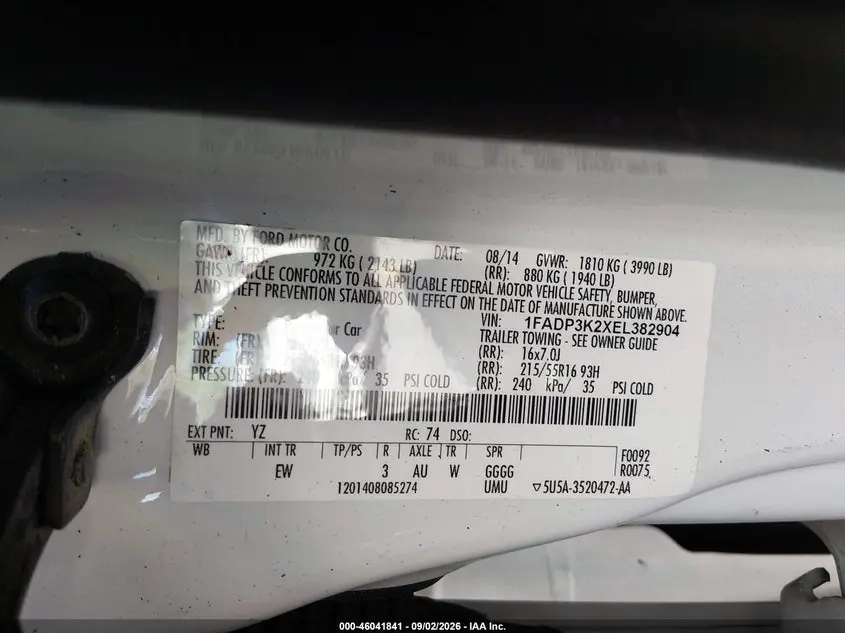 2014 FORD FOCUS SE