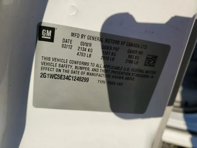 2012 CHEVROLET IMPALA LTZ  