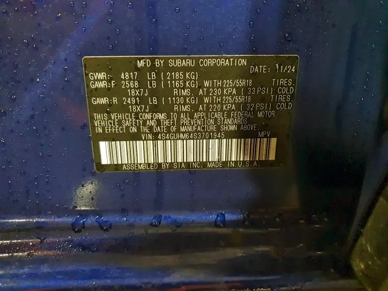 2025 SUBARU CROSSTREK LIMITED  