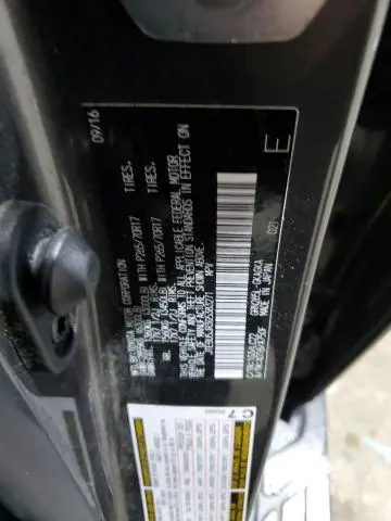 2016 TOYOTA 4RUNNER SR5/SR5 PREMIUM  