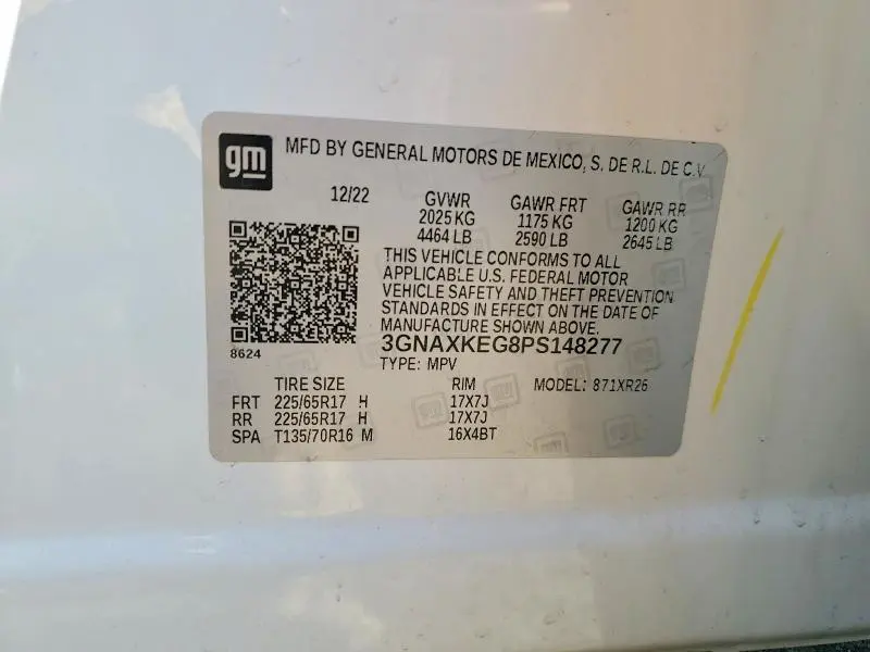 2023 CHEVROLET EQUINOX LT  