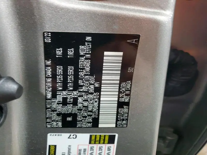 2022 LEXUS RX 350 BASE  