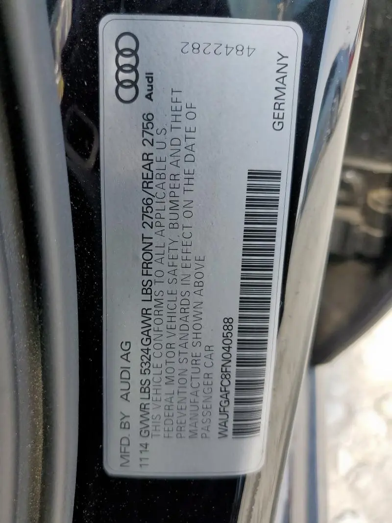 2015 AUDI A6 PREMIUM PLUS  