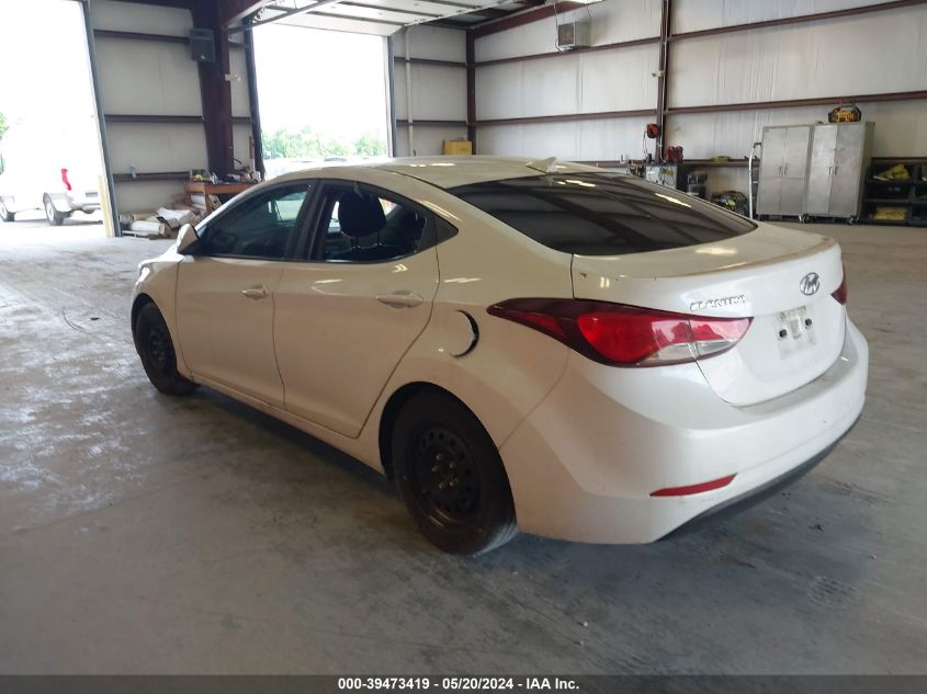 2016 HYUNDAI ELANTRA SE