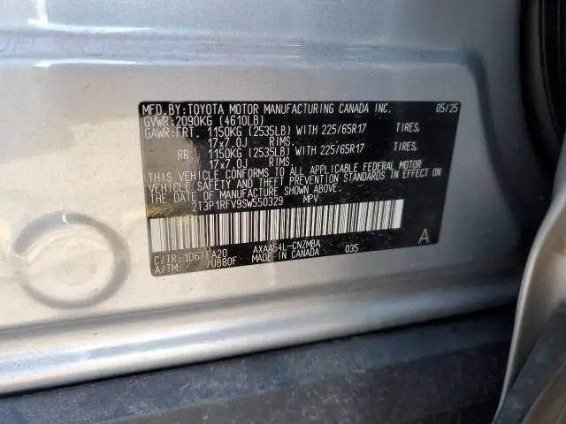 2025 TOYOTA RAV4 XLE  