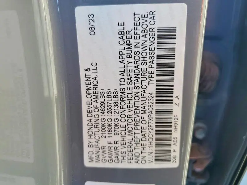 2023 HONDA ACCORD HYBRID SPORT-L  