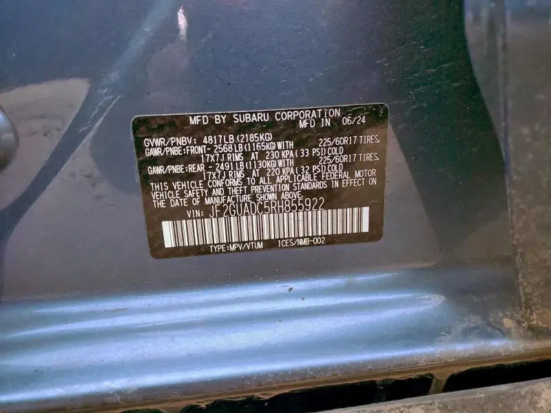 2024 SUBARU CROSSTREK PREMIUM  