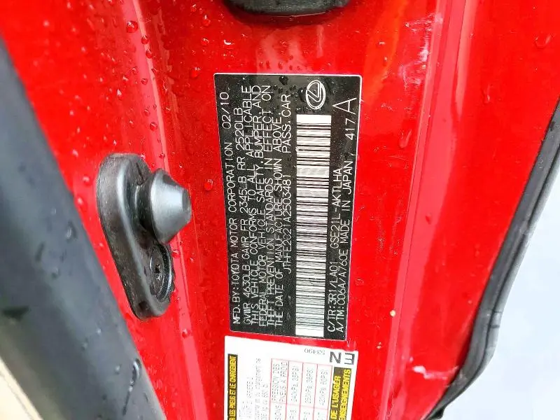 2010 LEXUS IS 350  