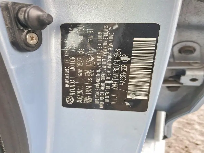 2012 HYUNDAI ACCENT GLS  