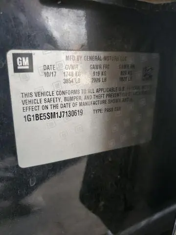 2018 CHEVROLET CRUZE LT  