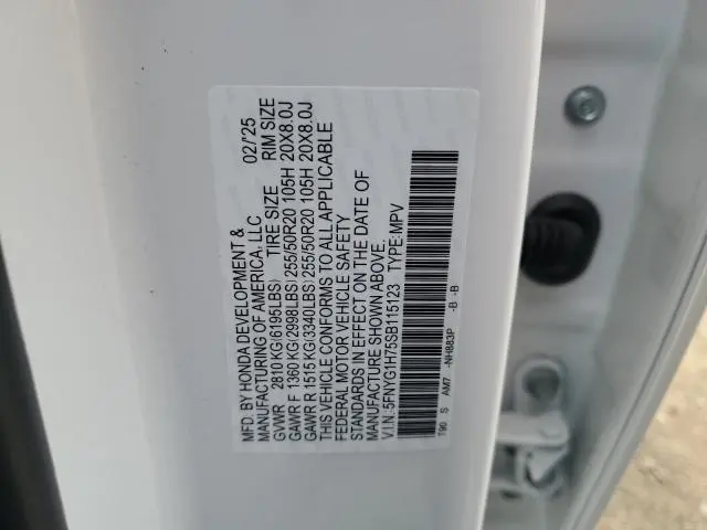 2025 HONDA PILOT TOURING  