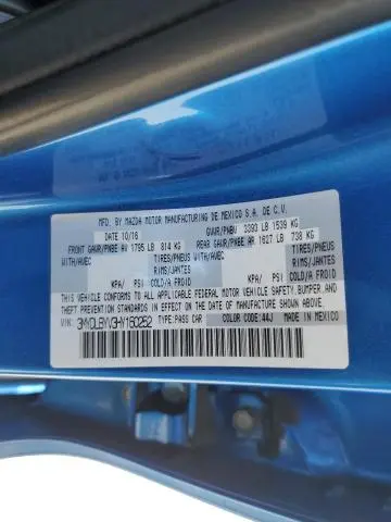 2017 TOYOTA YARIS IA