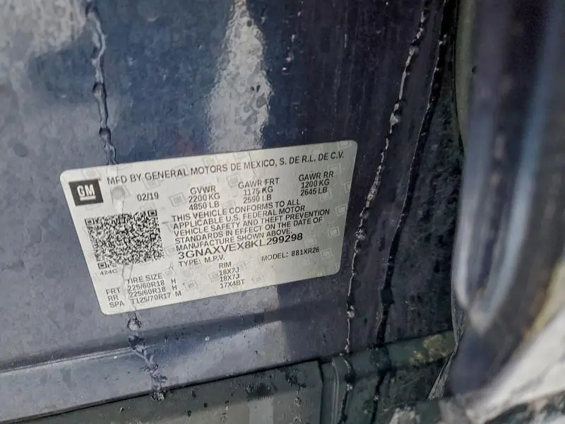 2019 CHEVROLET EQUINOX LT  