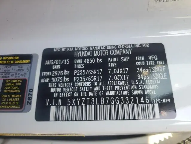 2016 HYUNDAI SANTA FE SPORT