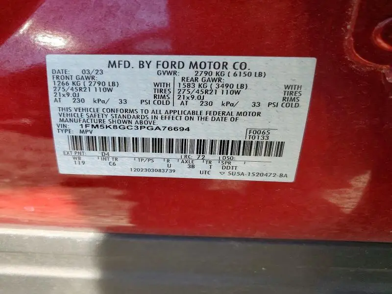 2023 FORD EXPLORER ST  