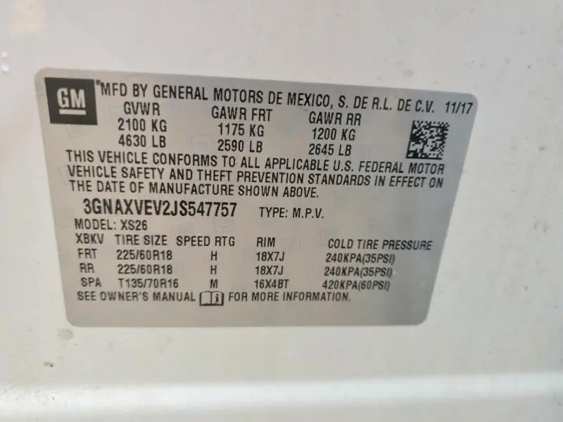 2018 CHEVROLET EQUINOX PREMIER  
