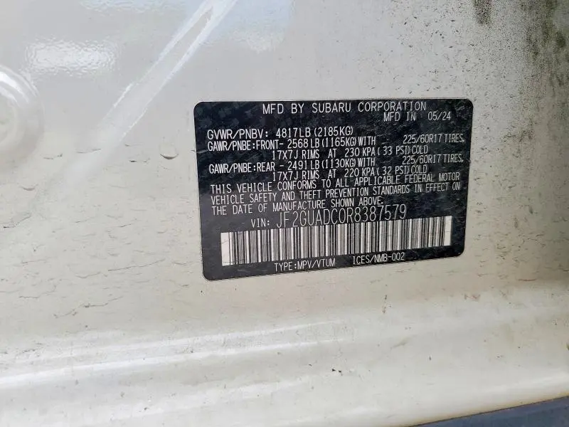 2024 SUBARU CROSSTREK PREMIUM  