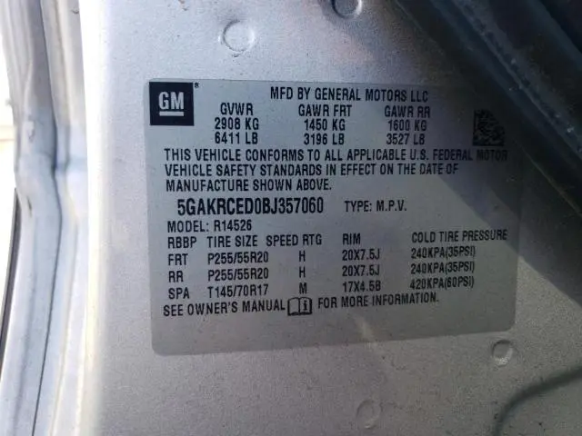 2011 BUICK ENCLAVE CXL  