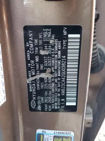 2016 HYUNDAI TUCSON LIMITED  