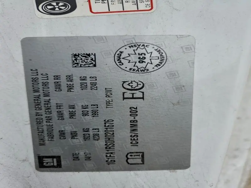 2017 CHEVROLET CAMARO LS  