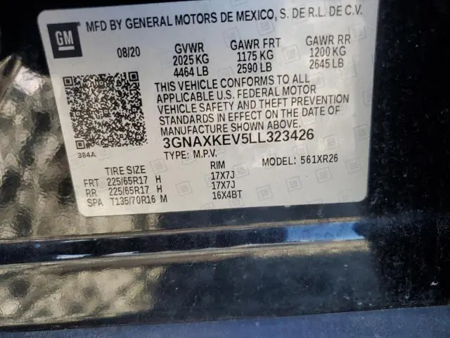 2020 CHEVROLET EQUINOX LT  