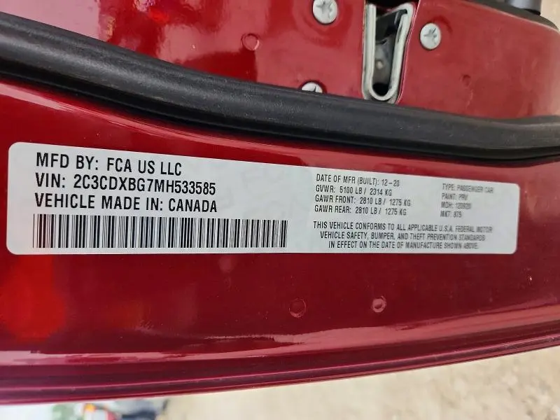 2021 DODGE CHARGER SXT  