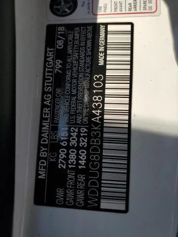 2019 MERCEDES-BENZ S 560  